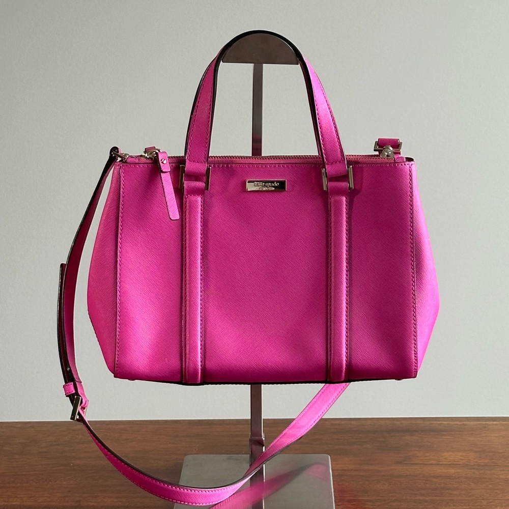 Kate Spade Newbury Lane Small Loden Pink Satchel Bag